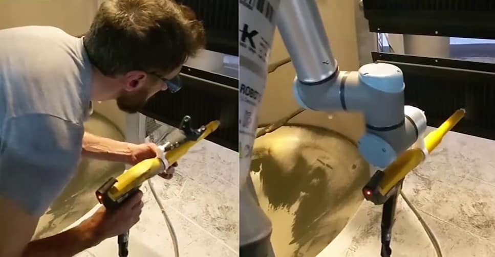 Powder Coating Teach by demonstration